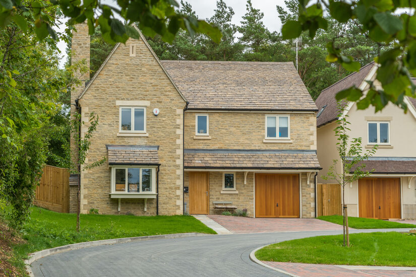Classic stone built homes at Woodland View