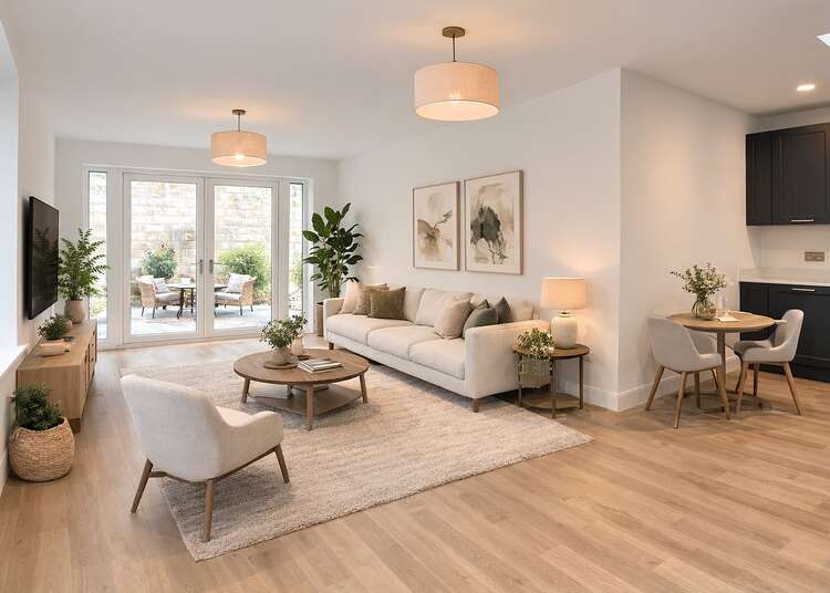 Bramble House Kitchen Living Room