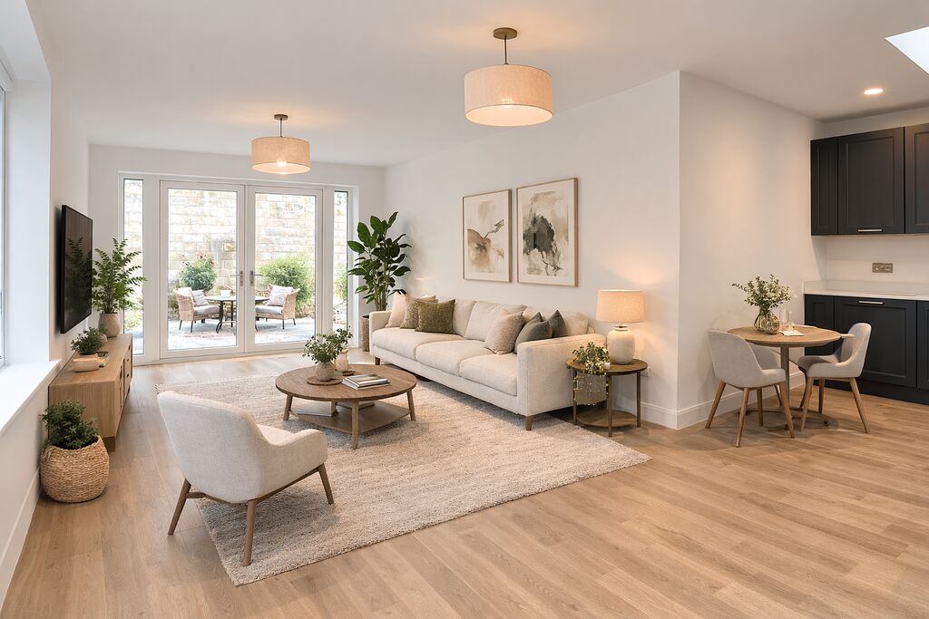Bramble House Kitchen Living Room