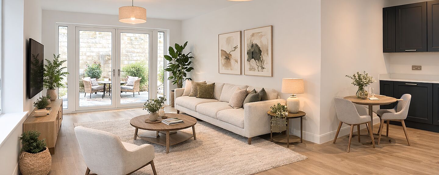 Bramble House Kitchen Living Room