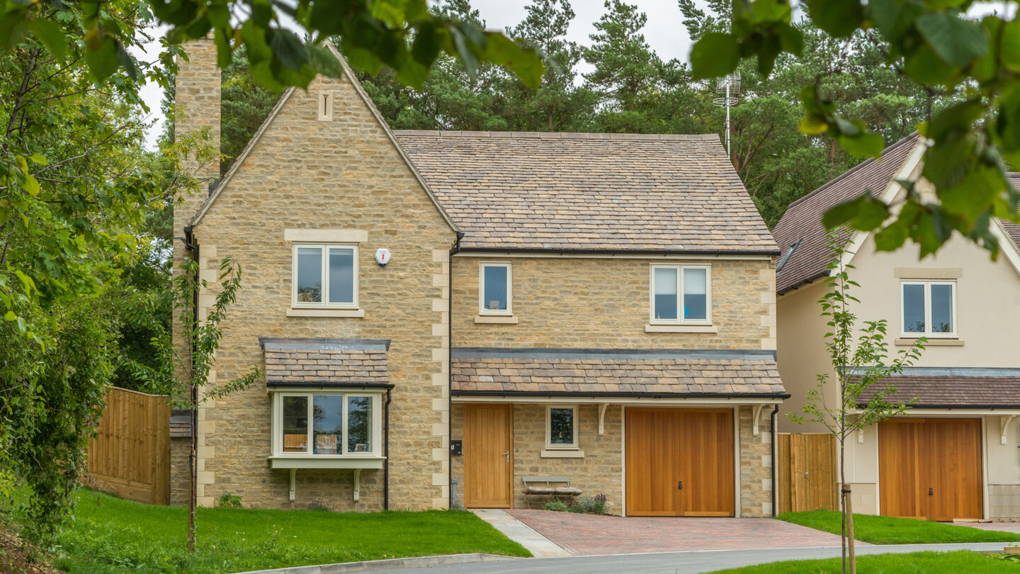 Classic stone built homes at Woodland View