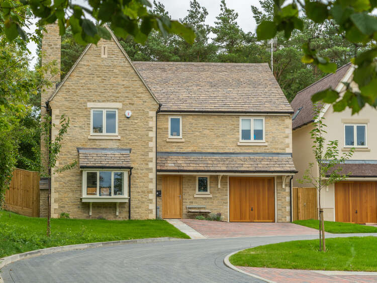 Classic stone built homes at Woodland View